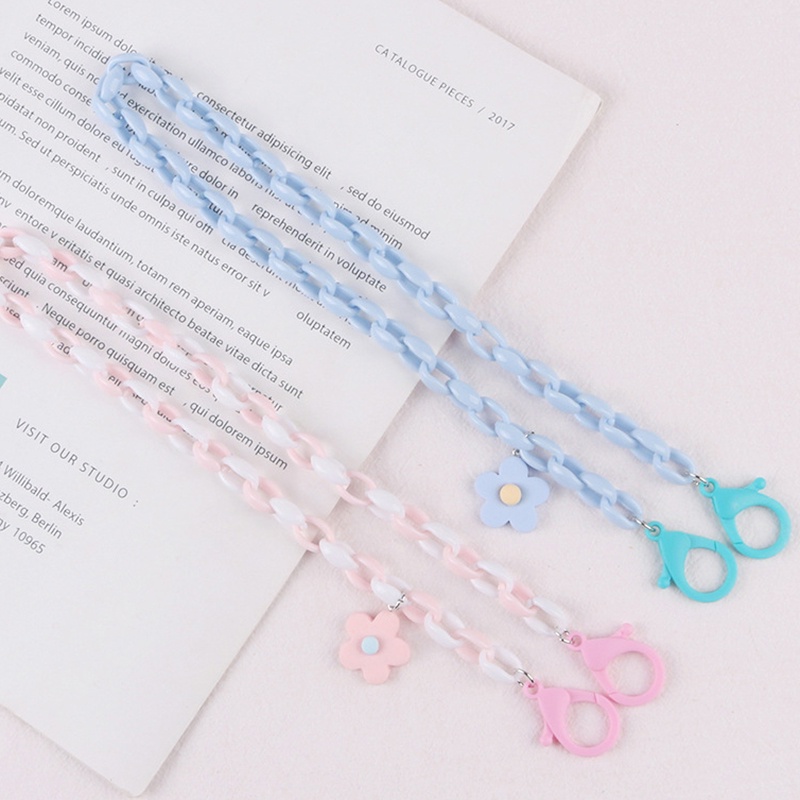 Dây Đeo Kính Chống Thất Lạc Bằng Acrylic Màu Sắc Ngọt Ngào Cho Nữ