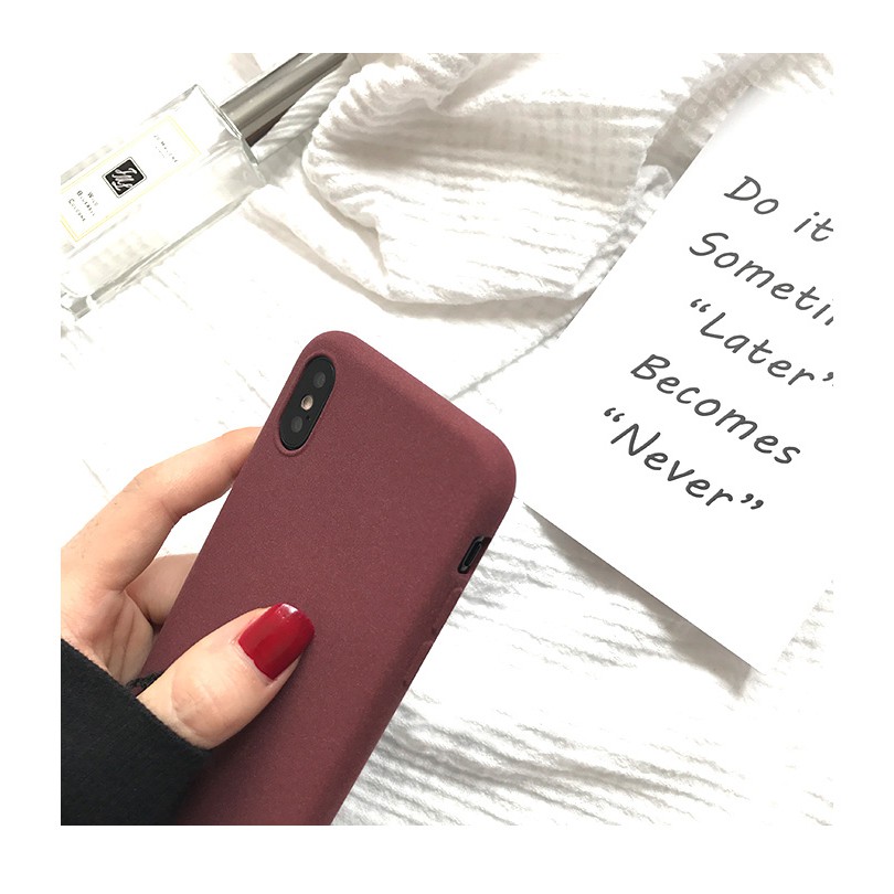 Ốp Điện Thoại Silicon Mềm Mỏng Mặt Nhám Cho iPhone 14 13 12 11 Pro Max XR XS 8 7 6 6s Plus + SE 2020