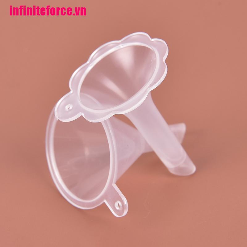 (Hàng Mới Về) Set 2 Phễu Nhựa Mini Rót Tinh Dầu / Nước Hoa Tiện Lợi