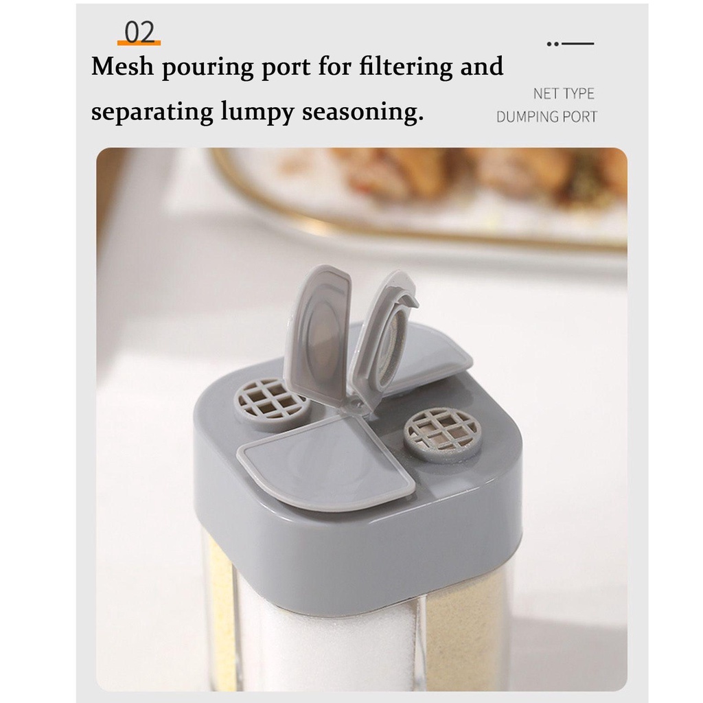 LEISURE Set 1 / 2 Hộp Đựng Gia Vị Tiện Lợi Cho Các Hoạt Động Ngoài Trời