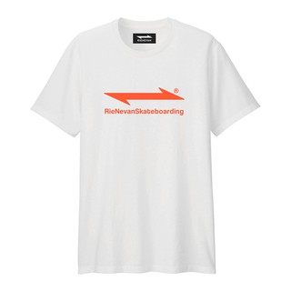 Áo Thun Trượt Ván RieNevan [Màu Trắng - Cam]