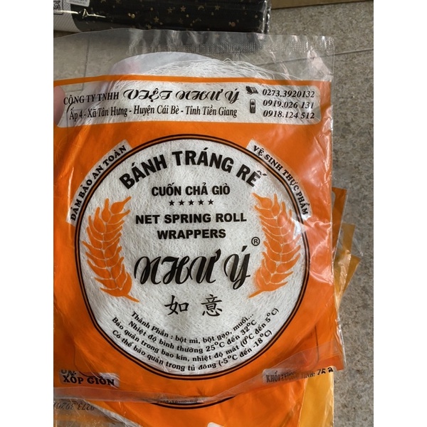 Combo 10 gói bánh tráng rế cuốn chả giò xốp giòn 75g