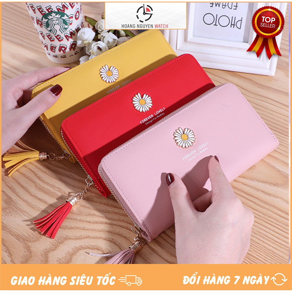 Ví Dài Nữ Cầm Tay Hot Trend Hoa Cúc 370 - Thời Trang Hàn Quốc