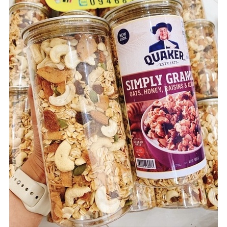 Ngũ cốc ăn kiêng Granola siêu hạt ăn kiêng giảm cân hộp 500g