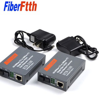 10 / 100mbps htb-3100a / b media converter fiber optical single mode