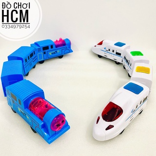 [DÙNG PIN NHIỂU MẪU] Đồ chơi xe lửa tàu điện ngầm, đường ray xe lửa Thomas dành cho bé thích khám phá mô hình xe