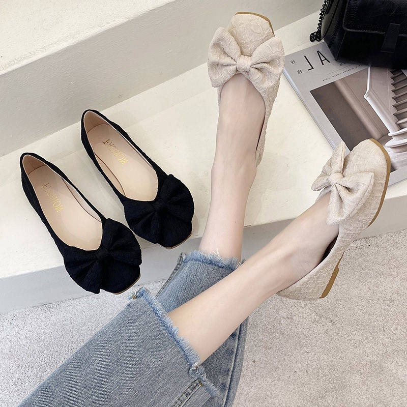 Giầy lười Giày Búp Bê Đế Mềm Thời Trang Xuân Thu Xinh Xắn