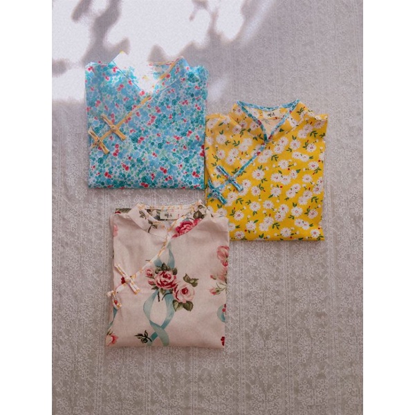 Áo sườn xám hoa 2023