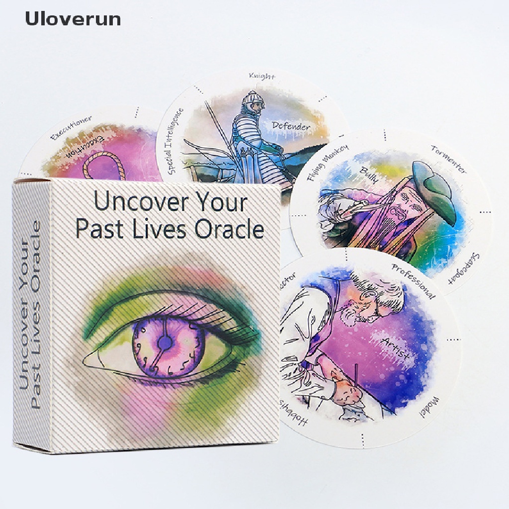 Bộ 87 Thẻ Bài Trò Chơi Uloverun Uncover Your Past Life Oracle