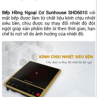 Bếp hồng ngoại SUNHOUSE SHD6010
