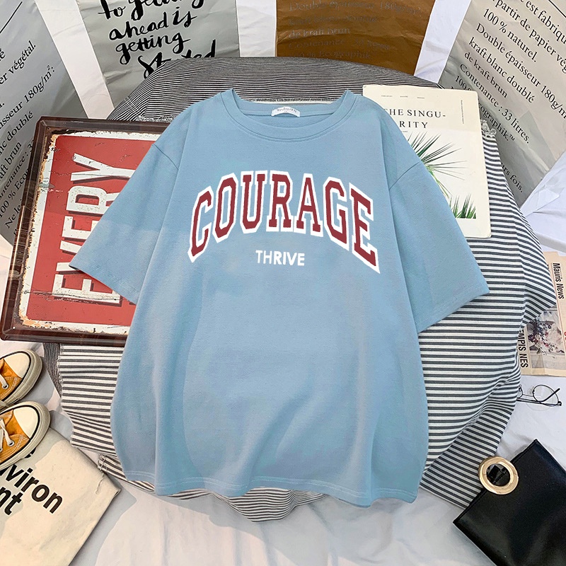 Hàng Mới Về Áo Thun Ngắn Tay Cổ Tròn In Hình Truyện Tranh Phong Cách Âu Mỹ Cho Nam Và Nữ