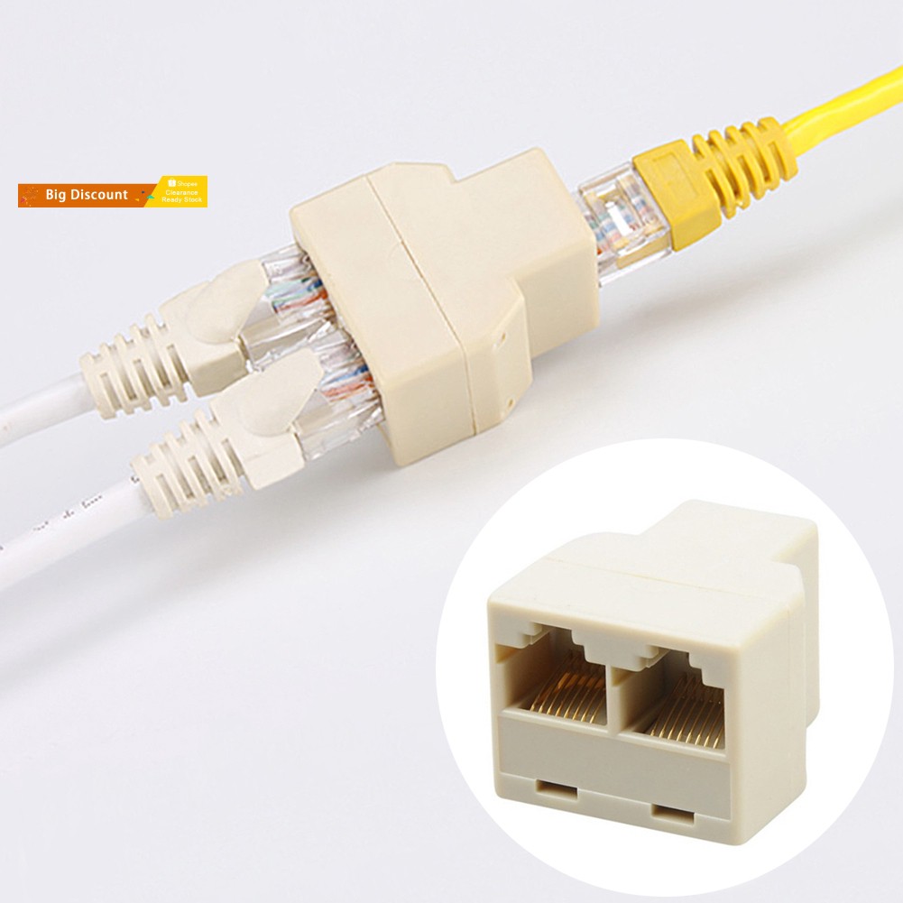 Phụ kiện chia mạng LAN Cat6/5/5e RJ45 1 sang 2 cổng cái chất lượng cao