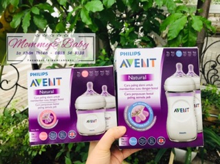 (CHÍNH HÃNG) Bình sữa Avent Natural 260ml núm xoắn