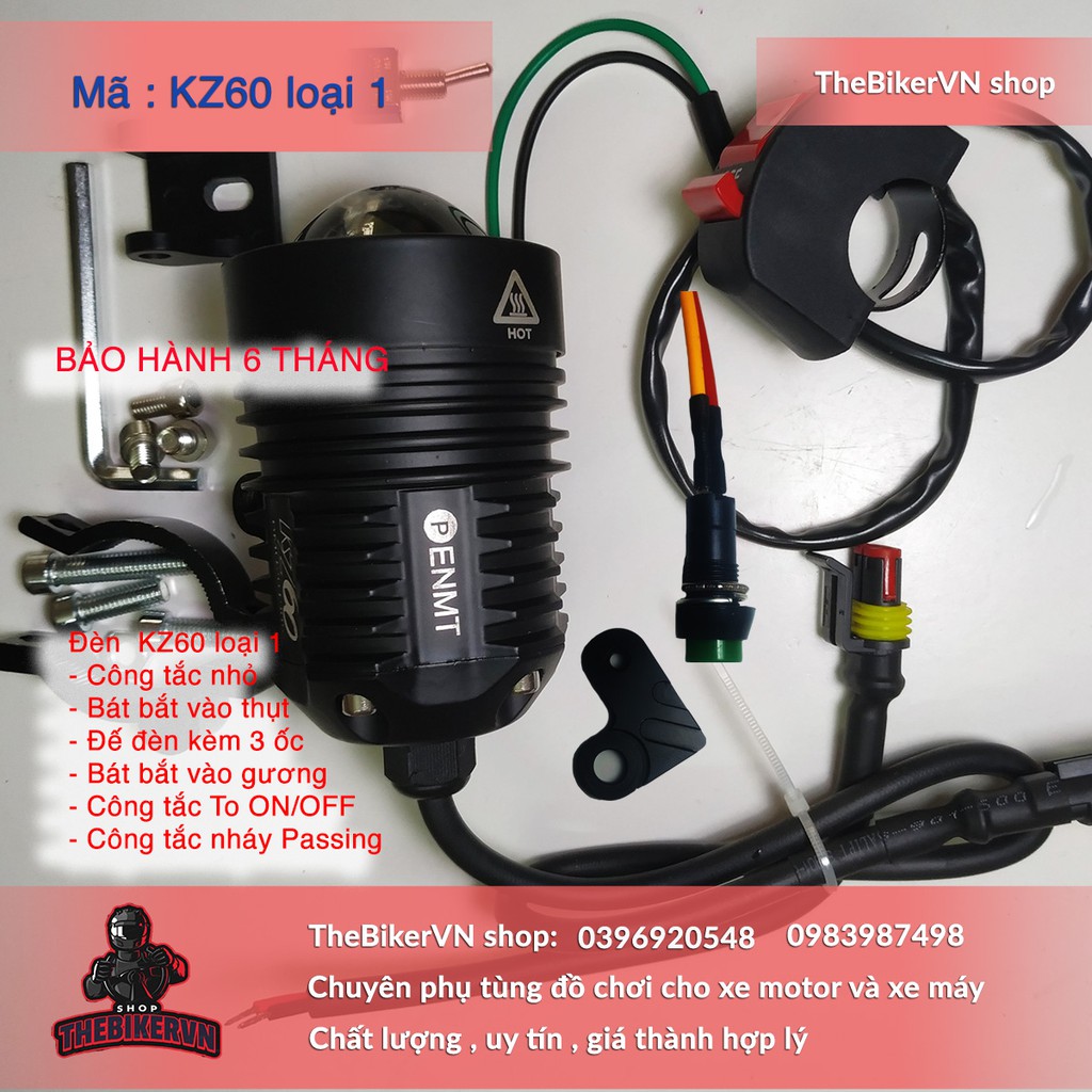 Đèn trợ sáng Kz60 cree loại 1