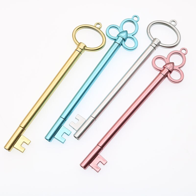 Set 4 Bút Mực Kiểu Dáng Chiếc Chìa Khóa Retro Độc Đáo