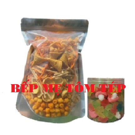 500GR HOA QUẢ SẤY VỠ + 500GR SNACK TÁ LẢ GIÒN TAN