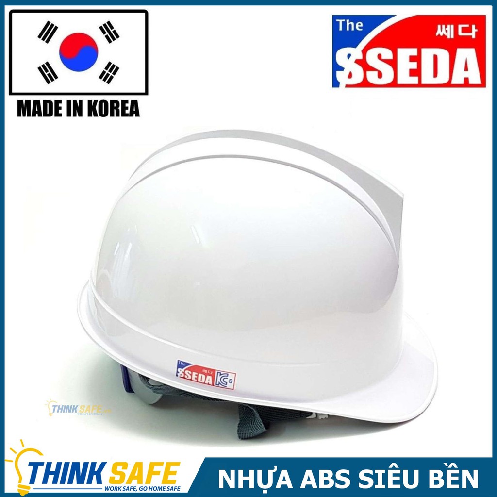 Nón bảo hộ Sseda I Hàn Quốc, bảo vệ đầu, chống va đập, miếng lót trán bằng chất liệu da - Bảo Hộ Thinksafe