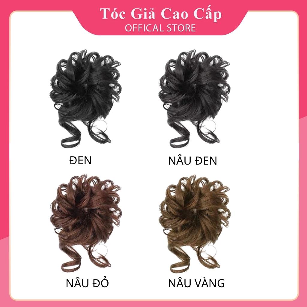Tóc giả búi xoăn lơi bạch tuột dành cho nữ mẫu mới, mã TOCMOI101