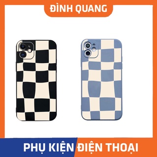 Ốp lưng iphone  caro đen xám 6/6plus/6s/6splus/7/7plus/8/8plus/x/xs/11/12/pro/max/plus/promax - ĐQ