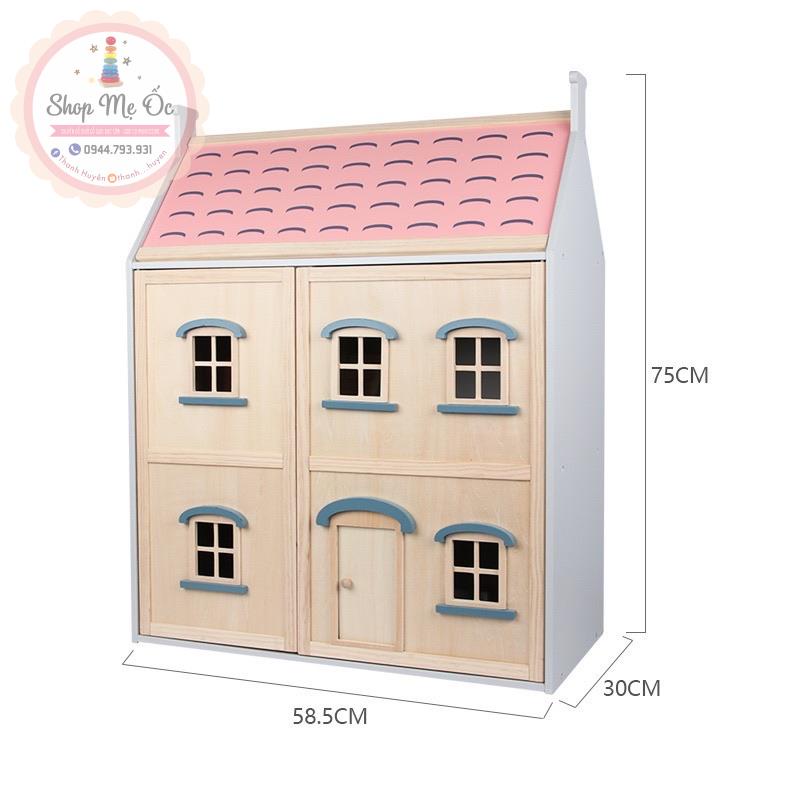 Doll House - Đồ chơi nhà búp bê bằng gỗ  xinh xắn cho bé (Cao 75cm)