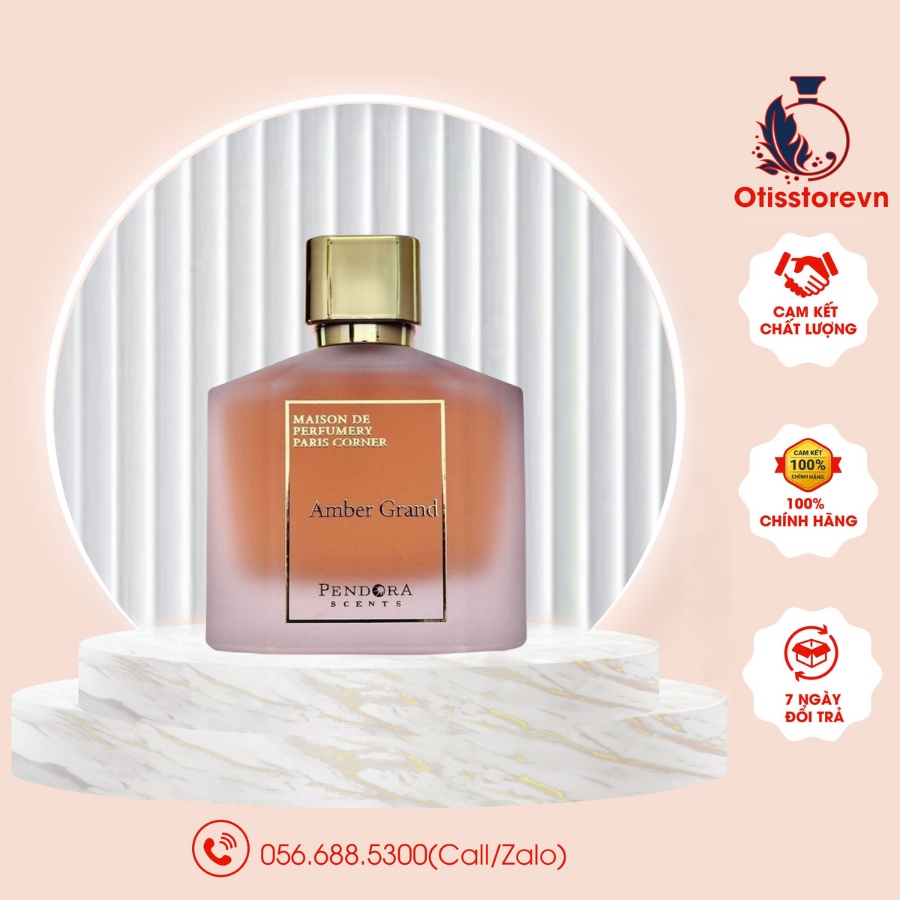 Nước Hoa Unisex Pendora Amber Grand EDP Chính Hãng