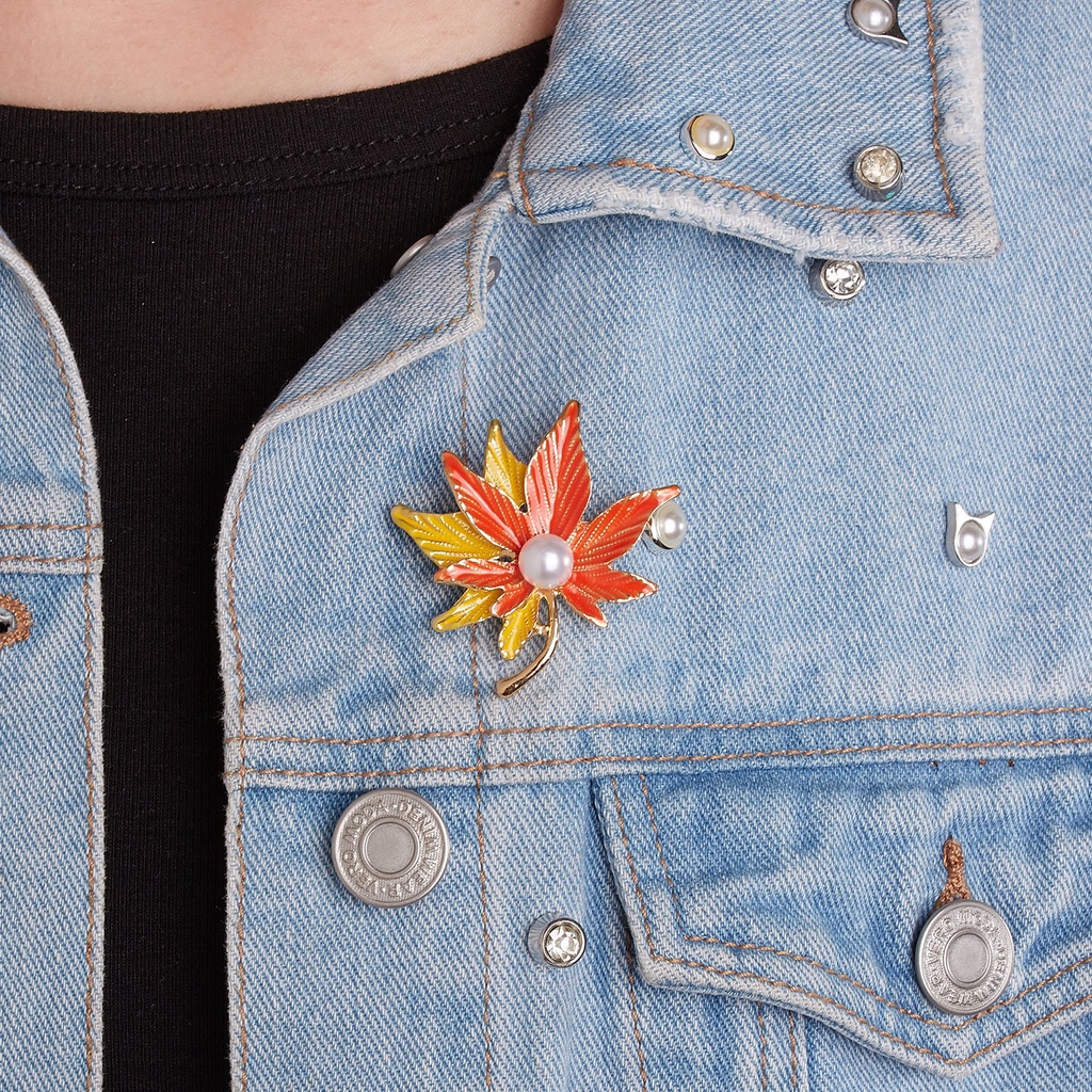 Ghim CàI ÁO HìNh Hoa HồNg ĐíNh Kim Cương Giả ThờI Trang Cho Nữ