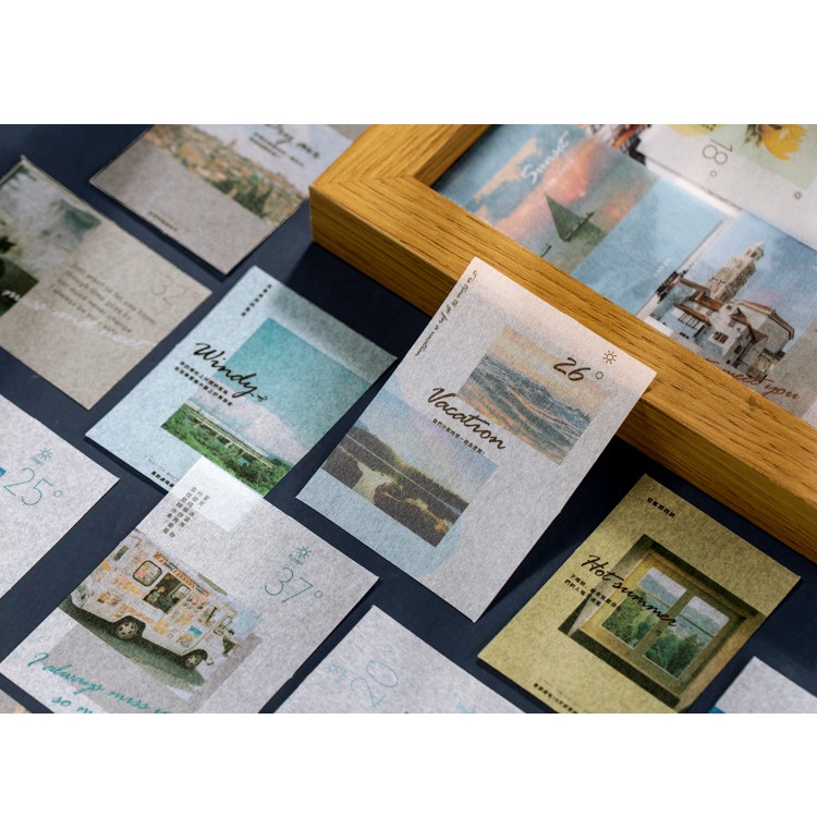 Set 40 miếng hình dán trang trí Deco Sticky Miss Time