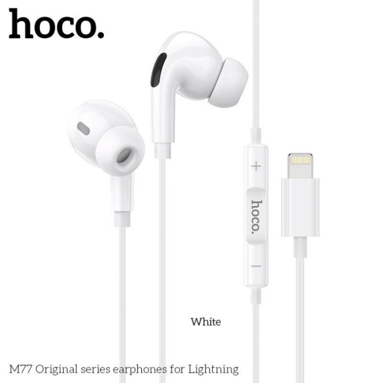 Tai Nghe Có Dây Hoco M77 Chân Lightning/Type-C/3.5mm - Âm Thanh Siêu Chất