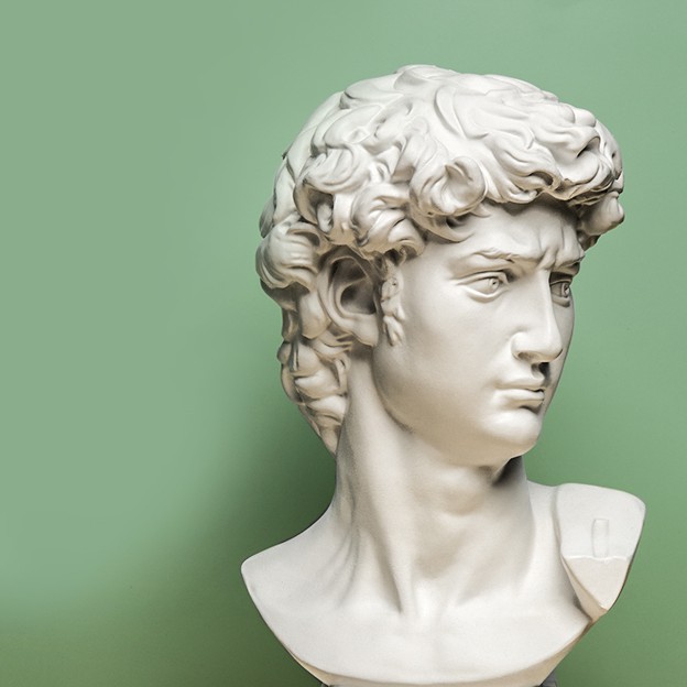 Tượng trưng bày Hy Lạp vua DAVID 15cm/17cm trang trí, decor nhà cửa