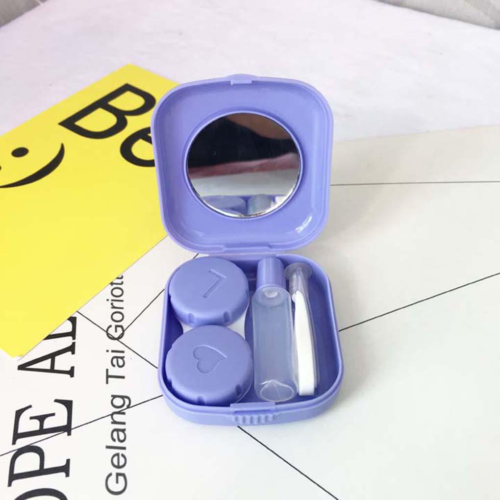 Set 2 Hộp Đựng Kính Áp Tròng Bằng Nhựa Tiện Dụng Giá Đỡ