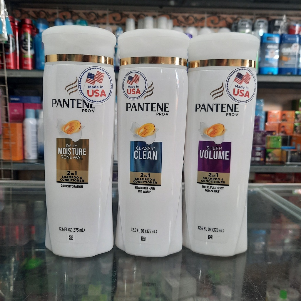Dầu Gội & Xả 2in1 Pantene Mỹ nhiều mùi hương 375ml