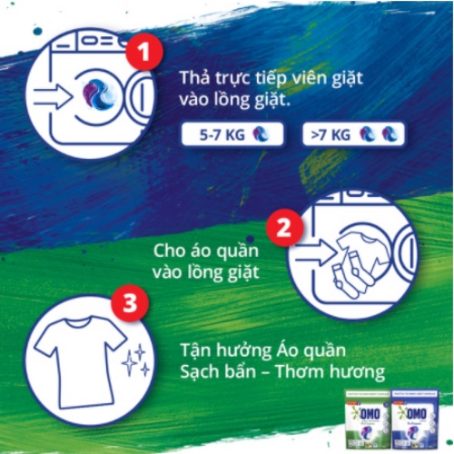 [QUÀ TẶNG KHÔNG BÁN] Gift Unilever: Túi Viên Giặt Tiện Lợi OMO 17 Viên và Nước Xả Vải Comfort phơi trong nhà túi 2.8L