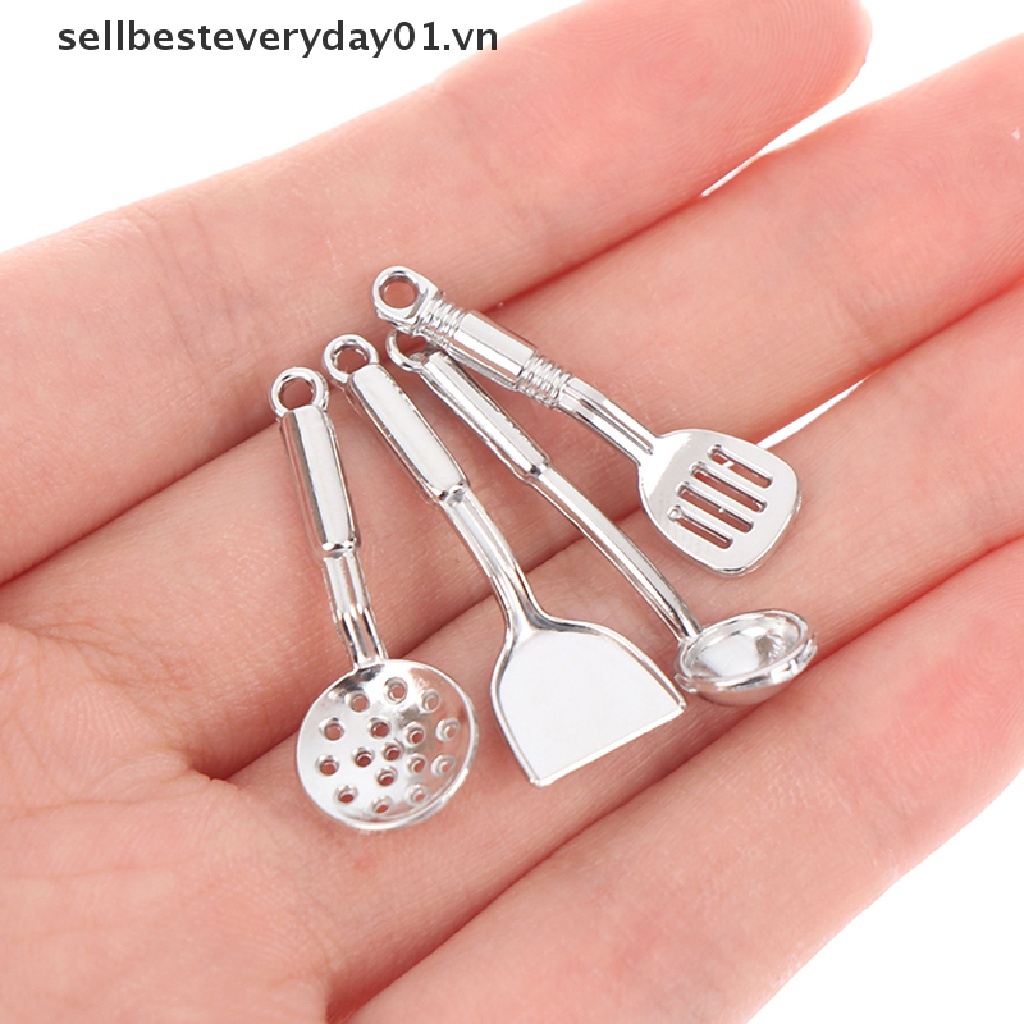 Set 5 dụng cụ nấu ăn mini tỉ lệ 1: 12 trang trí nhà búp bê