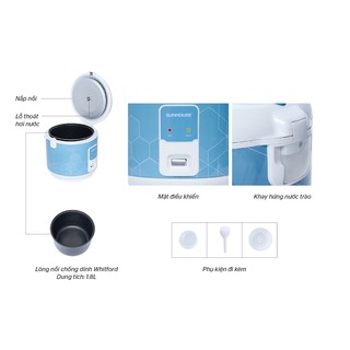 Nồi Cơm Điện Sunhouse SHD8622G