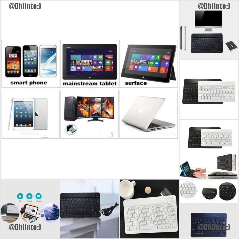 Bàn phím mini không dây kết nối bluetooth dành cho Mac Ios Android Windows Pc máy tính bảng