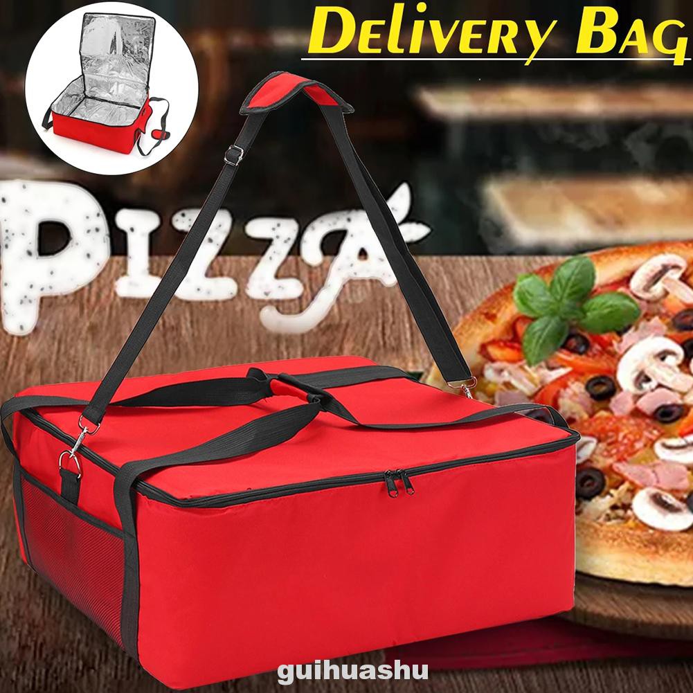 20inch Lightweight Oxford Cloth With Handle Wear Resistant Food Storage Keep Fresh Thermal Folding Pizza Delivery Bag