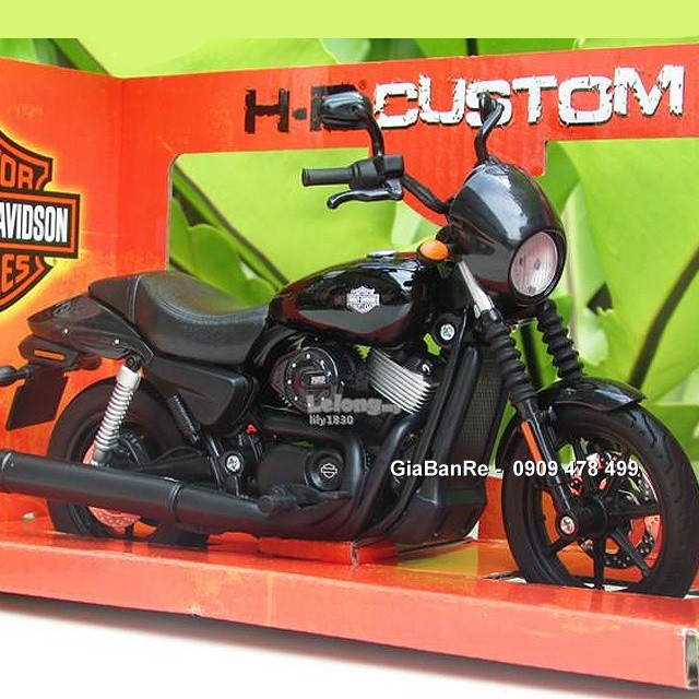 Xe Mô Hình Moto Harley Davidson Street 750 Tỉ Lệ 1:12 - Maisto - Đen - 8656