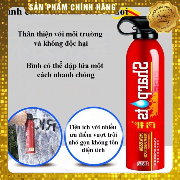 ✅✅6.6 HỦY DIỆT✅✅ Bình Cứu Hỏa Mini - Chai Xịt Chữa Cháy Trên Ô Tô Nhỏ Gọn Tiện Lợi Mila Store