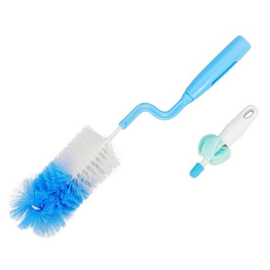 Bộ 2 cây cọ MOONSHIP TS 5228, cọ rửa bình sữa & núm ty 360 độ cho bé