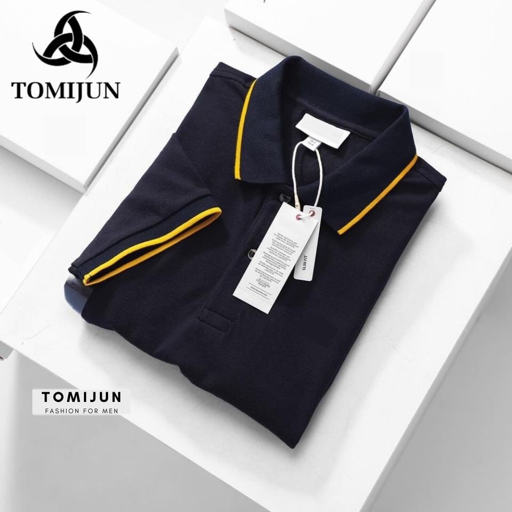 Áo thun POLO nam cổ bẻ vải cá sấu cotton cao cấp ngắn tay cực sang trọng lịch lãm, kháng khuẩn, chống nhăn_TOMIJUN