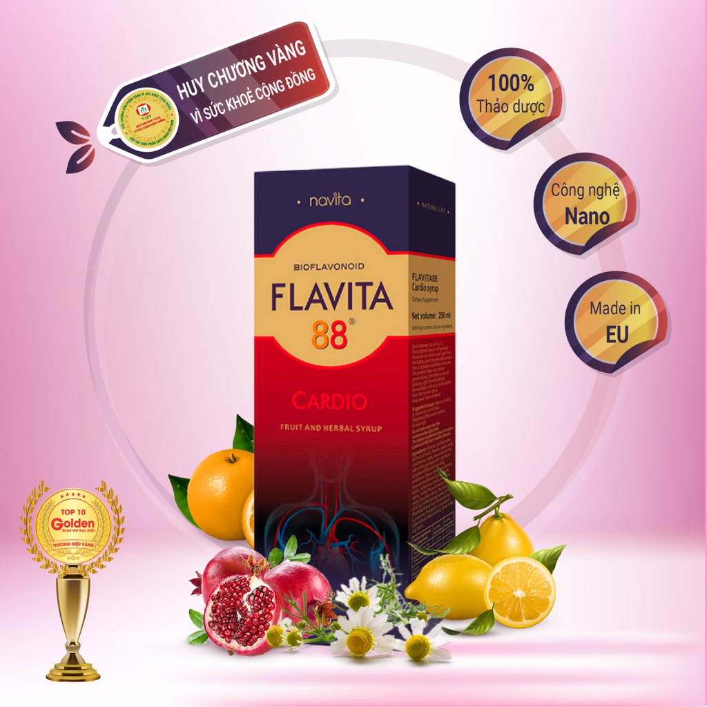 [Navita] FLAVITA 88 CARDIO (Flavonoid Phòng chống Bệnh tim mạch) thumbnail