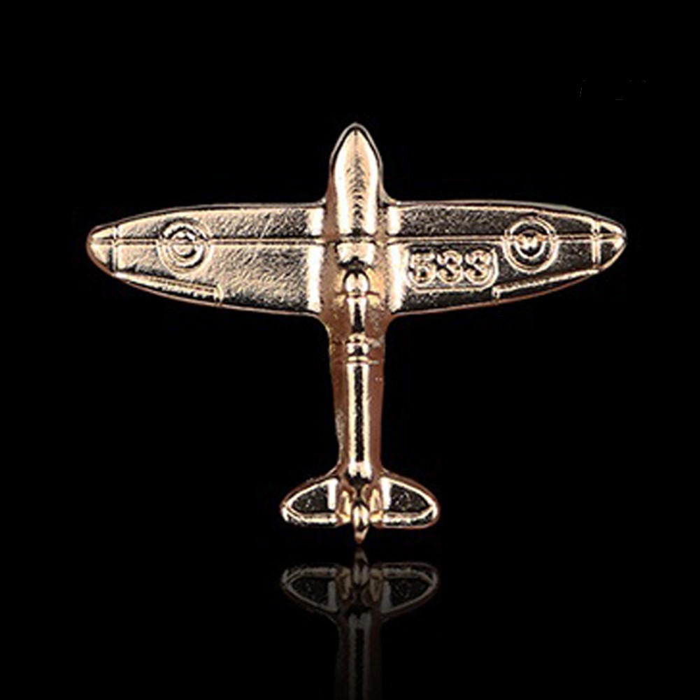 (Hàng Mới Về) Ghim Cài Áo Hình Máy Bay Đính Đá Nhân Tạo Đẹp Mắt