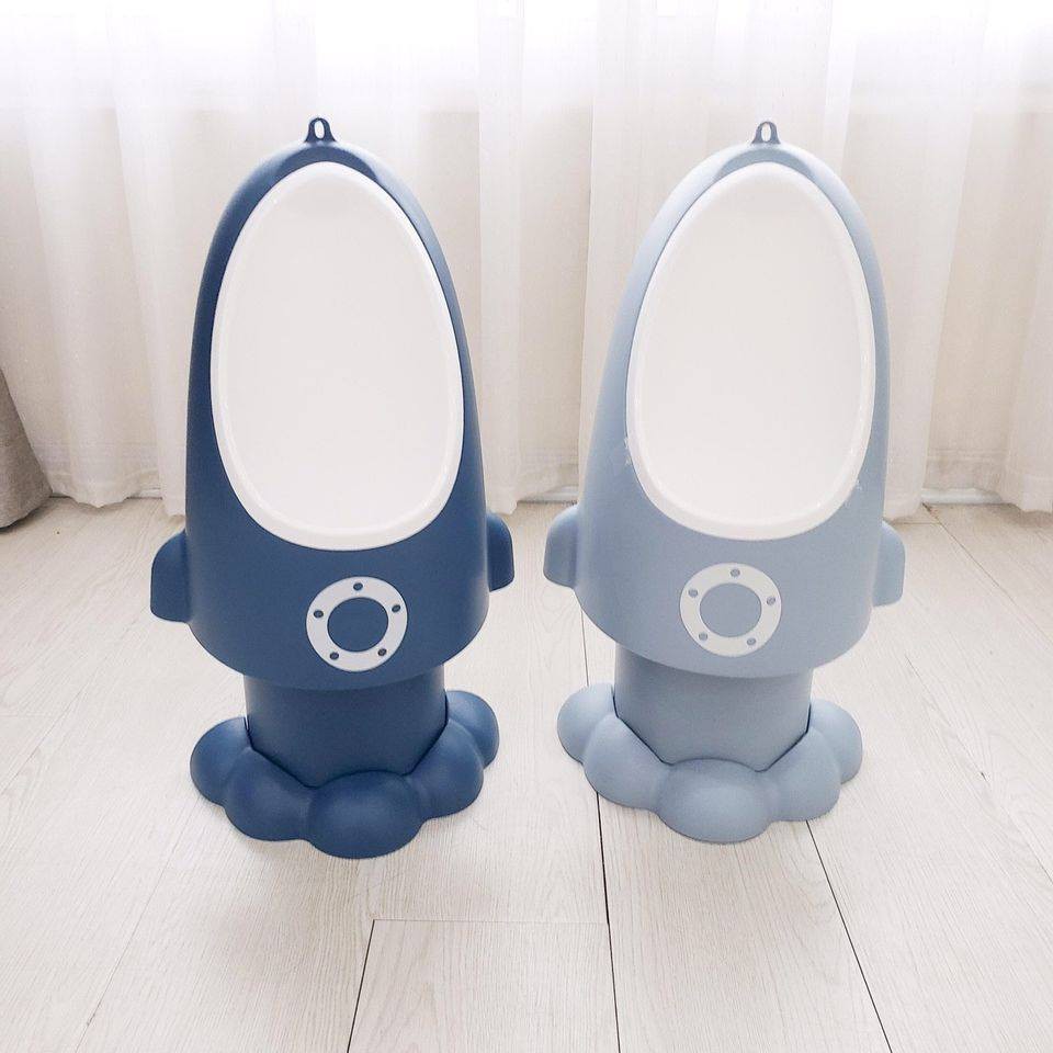 [Haobaby shop] Bô cho bé trai đi vệ sinh Holla - bô vệ sinh đứng, treo tường cho bé trai hình tên lửa