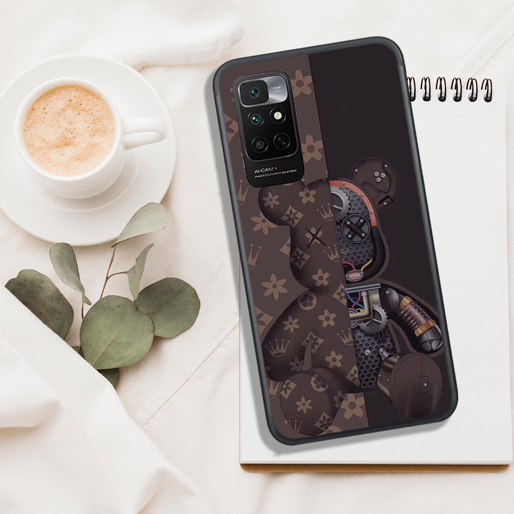 [ SIÊU HOT] ỐP LƯNG XIAOMI REDMI NOTE 11 4G , IN HÌNH GẤU BEAR BRICK SIÊU ĐẸP.
