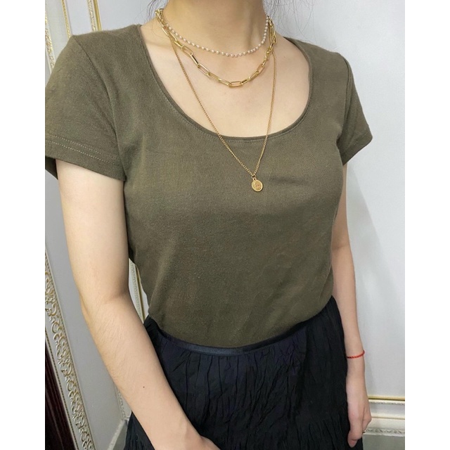 SET ÁO THUN + CHÂN VÁY ĐEN DÀI XINH XẮN