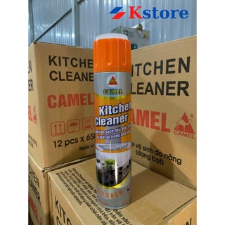 Chai xịt bọt tẩy rửa nhà bếp chính hãng Camel dung tích lớn 650ml, Bình xịt tẩy rửa đa năng Kitchen cleaner siêu hót