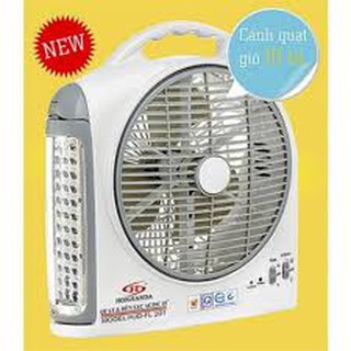 Quạt tích điện kết hợp đèn Honda HJD-FL203/ Trắng ( loại to 2 bình acquy )
