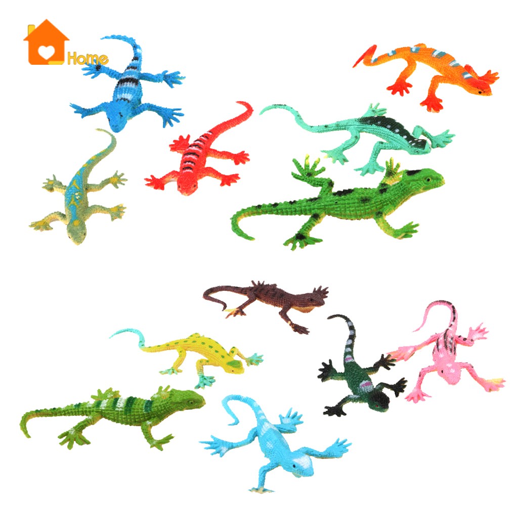 Set 12 Mô Hình Động Vật Thằn Lằn Bằng Nhựa Độc Đáo