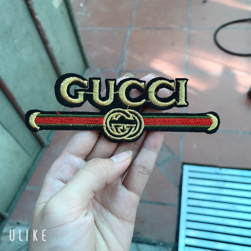 GUCCi Thêu logo, sticker đính quần áo