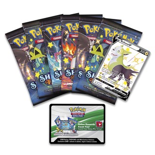Hộp 6 gói thẻ bài Pokemon TCG Shining Fates kèm thẻ Promo Boltund V Shiny Chính Hãng